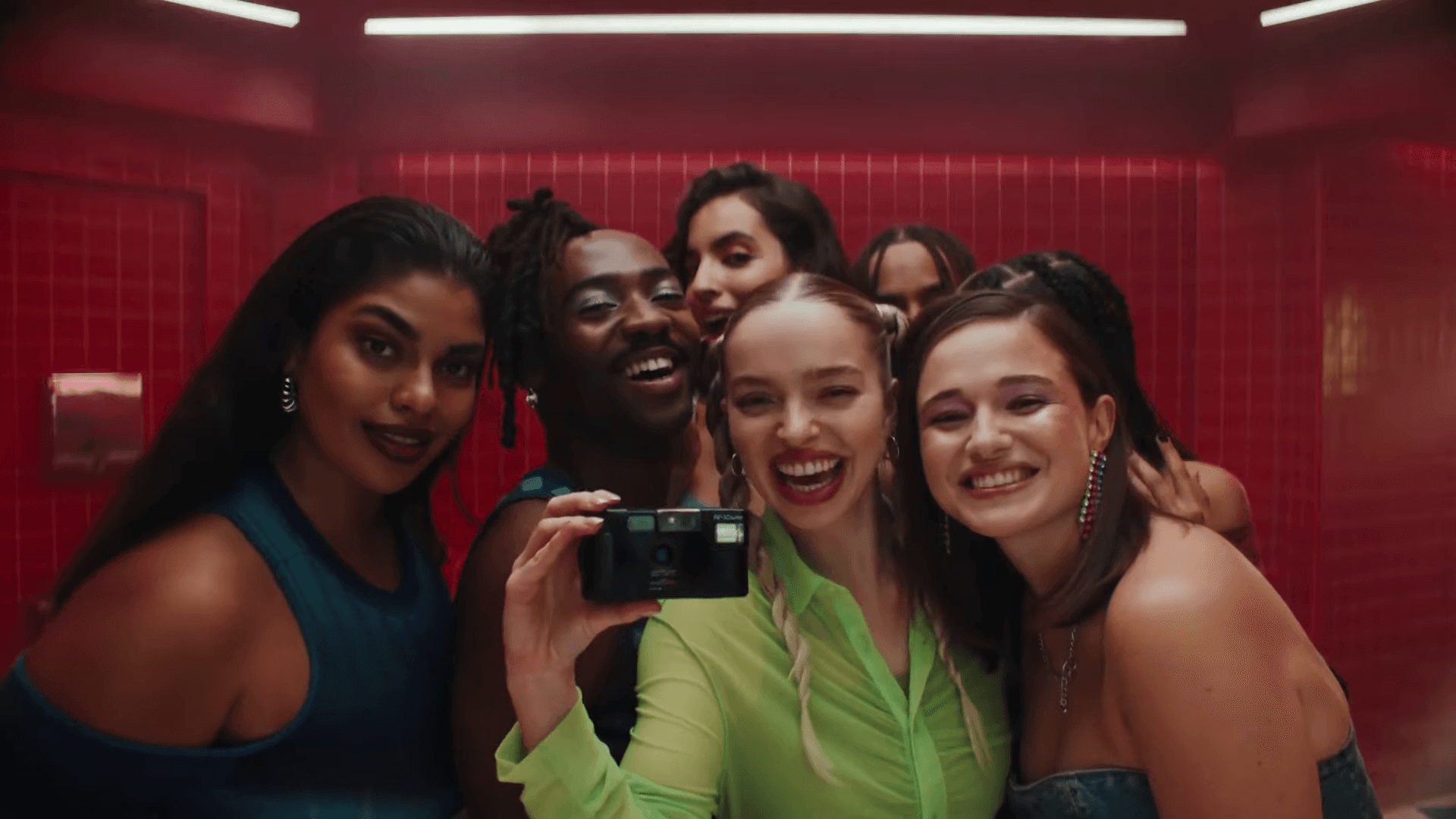 Group takes selfie